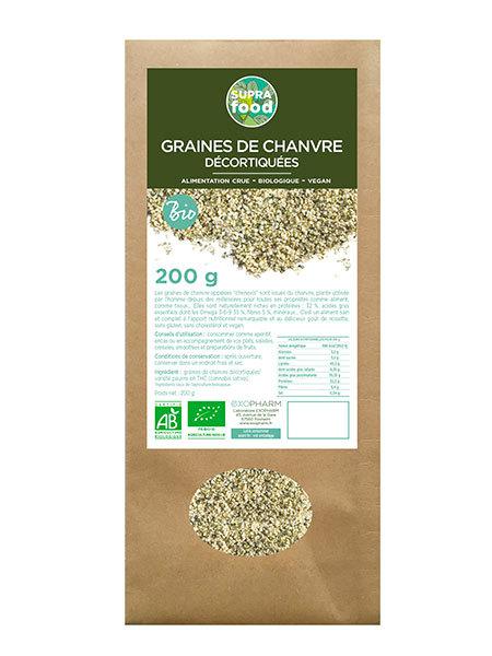 Graines de chanvre décortiquées biologiques - L' Chanvre