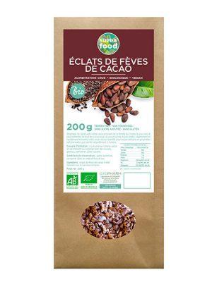Eclats of COCOA BEANS- not cooked & organic